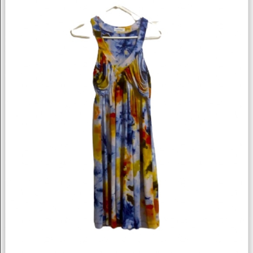Calvin Klein Multicolored Sleeveless Dress Sz 8